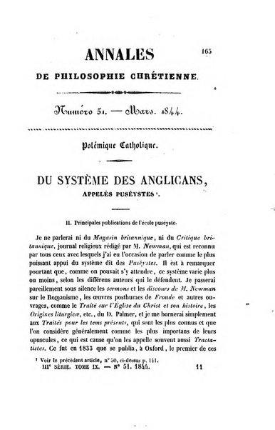 Annales de philosophie chretienne recueil periodique ...