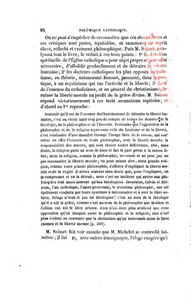 Annales de philosophie chretienne recueil periodique ...