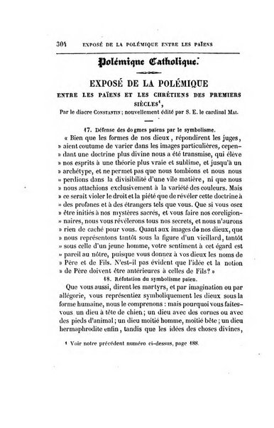 Annales de philosophie chretienne recueil periodique ...