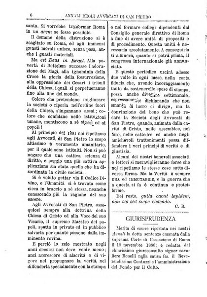 Annali degli avvocati di San Pietro periodico religioso, scientifico, legale