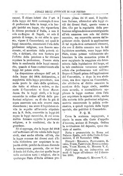 Annali degli avvocati di San Pietro periodico religioso, scientifico, legale