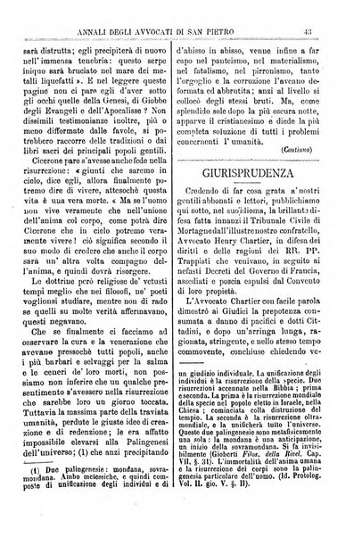 Annali degli avvocati di San Pietro periodico religioso, scientifico, legale