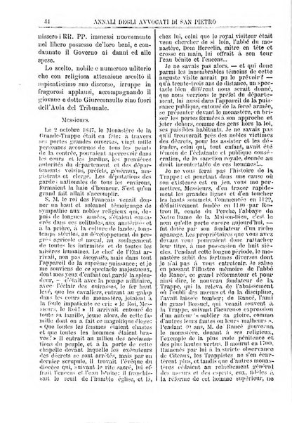 Annali degli avvocati di San Pietro periodico religioso, scientifico, legale