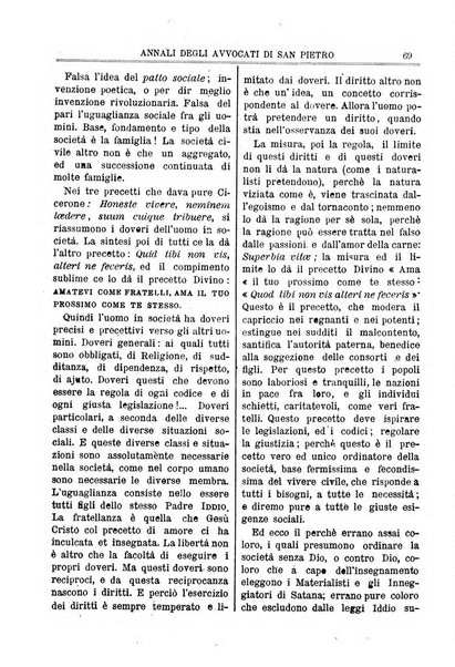 Annali degli avvocati di San Pietro periodico religioso, scientifico, legale