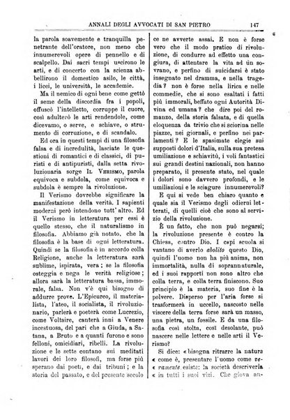 Annali degli avvocati di San Pietro periodico religioso, scientifico, legale