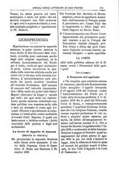 Annali degli avvocati di San Pietro periodico religioso, scientifico, legale