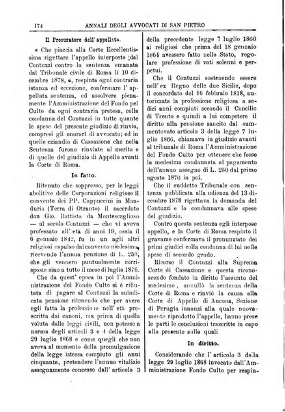 Annali degli avvocati di San Pietro periodico religioso, scientifico, legale