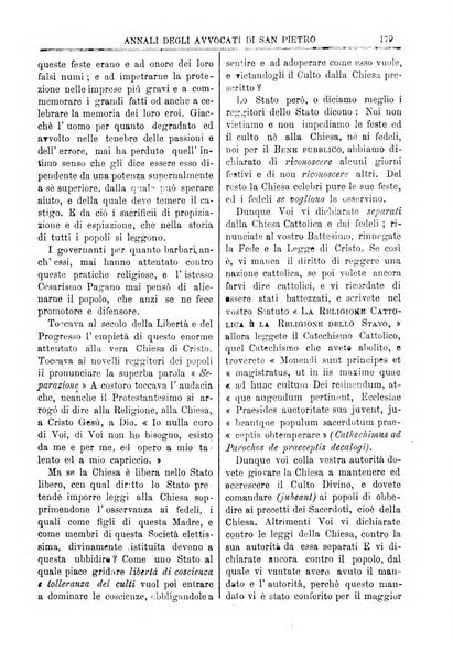 Annali degli avvocati di San Pietro periodico religioso, scientifico, legale