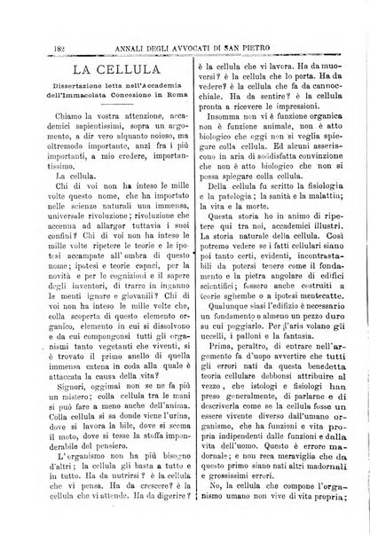 Annali degli avvocati di San Pietro periodico religioso, scientifico, legale