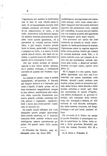 Annali degli avvocati di San Pietro periodico religioso, scientifico, legale