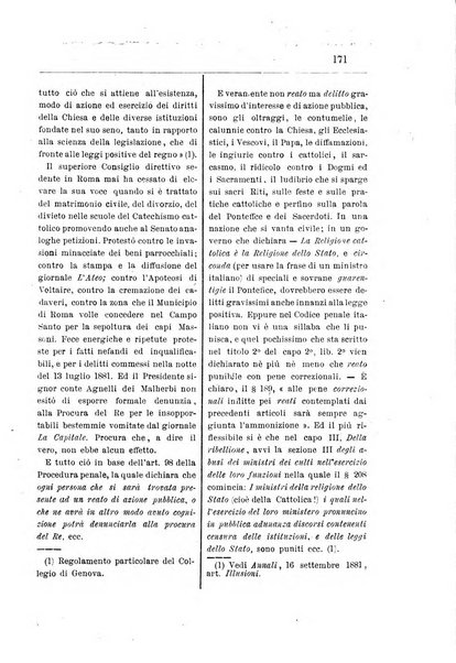 Annali degli avvocati di San Pietro periodico religioso, scientifico, legale