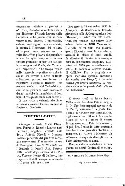 Annali degli avvocati di San Pietro periodico religioso, scientifico, legale