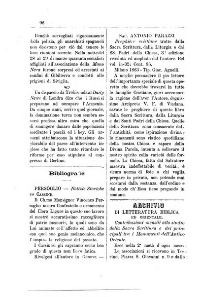 Annali degli avvocati di San Pietro periodico religioso, scientifico, legale