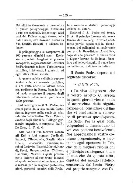 Annali degli avvocati di San Pietro periodico religioso, scientifico, legale