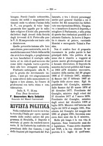 Annali degli avvocati di San Pietro periodico religioso, scientifico, legale