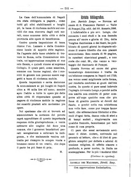 Annali degli avvocati di San Pietro periodico religioso, scientifico, legale