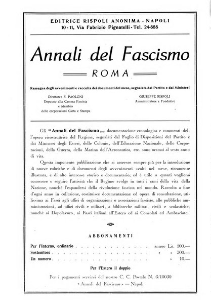 Annali del fascismo