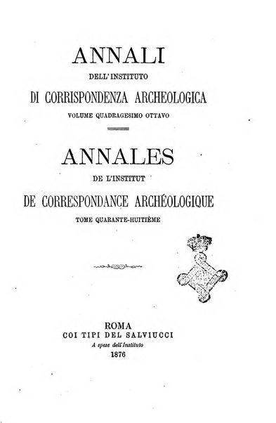 Annali dell'Instituto di corrispondenza archeologica