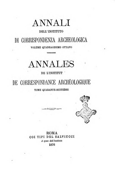 Annali dell'Instituto di corrispondenza archeologica