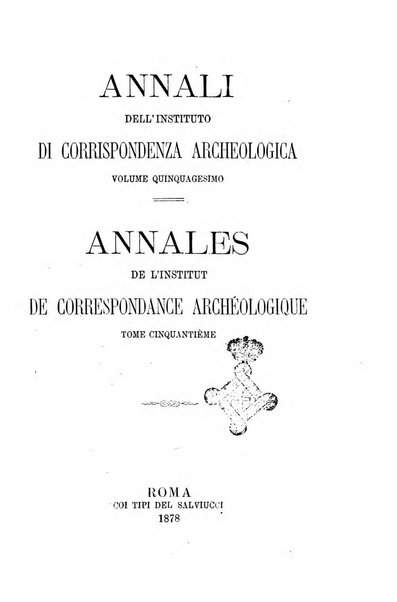 Annali dell'Instituto di corrispondenza archeologica