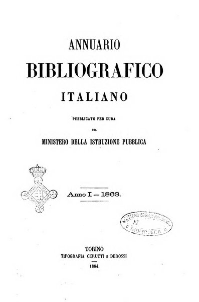 Annuario bibliografico italiano