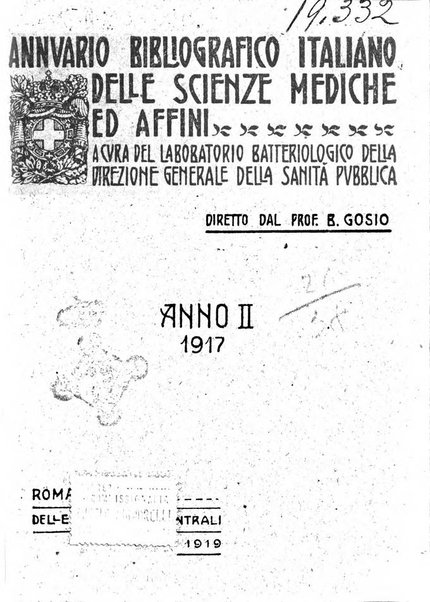 Annuario bibliografico italiano delle scienze mediche e affini