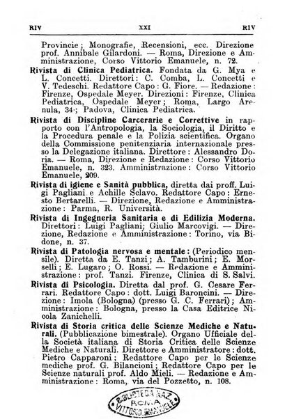 Annuario bibliografico italiano delle scienze mediche e affini