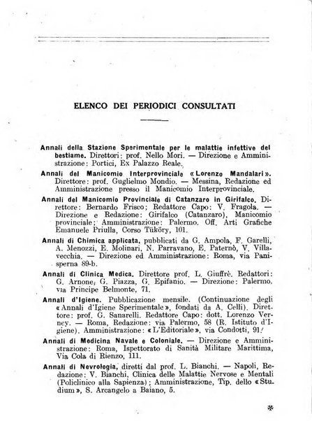 Annuario bibliografico italiano delle scienze mediche e affini