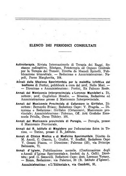 Annuario bibliografico italiano delle scienze mediche e affini