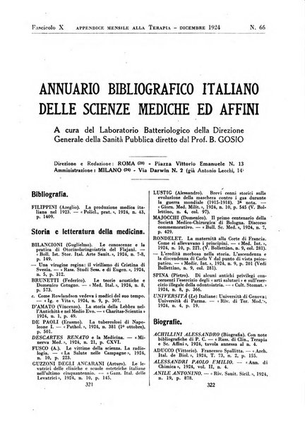 Annuario bibliografico italiano delle scienze mediche e affini