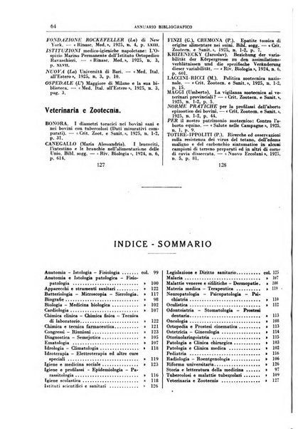 Annuario bibliografico italiano delle scienze mediche e affini