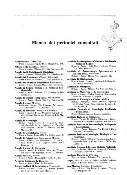 Annuario bibliografico italiano delle scienze mediche e affini