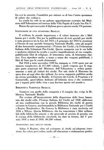 Annali dell'istruzione elementare rassegna bimestrale della Direzione generale per l'istruzione elementare