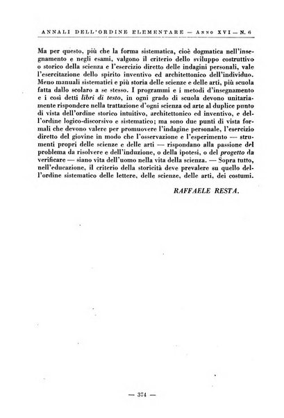 Annali dell'istruzione elementare rassegna bimestrale della Direzione generale per l'istruzione elementare