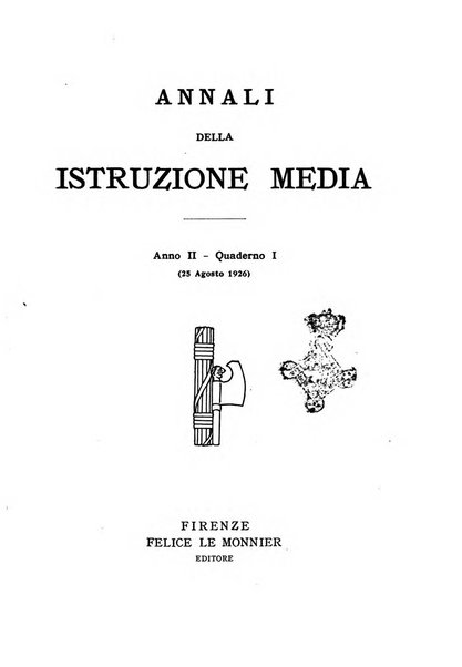 Annali della istruzione media