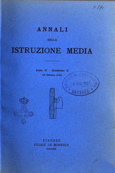 Annali della istruzione media