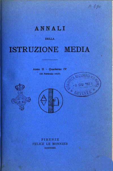 Annali della istruzione media