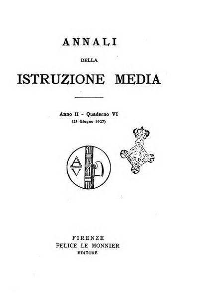 Annali della istruzione media