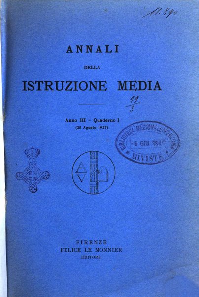 Annali della istruzione media