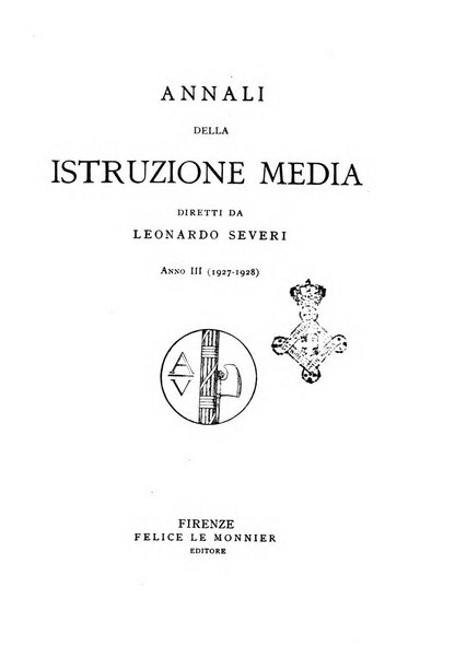 Annali della istruzione media