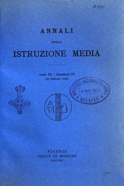 Annali della istruzione media