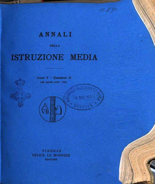 Annali della istruzione media