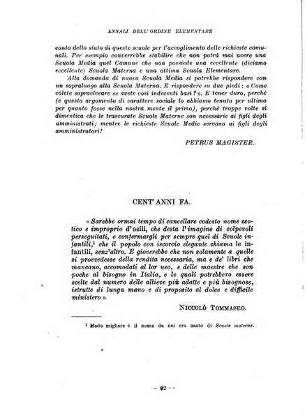 Annali dell'ordine elementare rassegna bimestrale della Direzione generale per l'ordine elementare