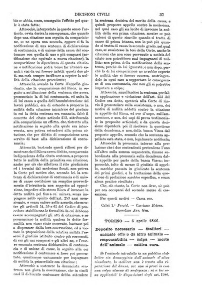 Annali della giurisprudenza italiana raccolta generale delle decisioni delle Corti di cassazione e d'appello in materia civile, criminale, commerciale, di diritto pubblico e amministrativo, e di procedura civile e penale