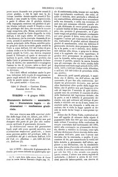 Annali della giurisprudenza italiana raccolta generale delle decisioni delle Corti di cassazione e d'appello in materia civile, criminale, commerciale, di diritto pubblico e amministrativo, e di procedura civile e penale