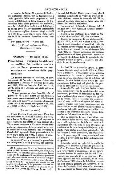 Annali della giurisprudenza italiana raccolta generale delle decisioni delle Corti di cassazione e d'appello in materia civile, criminale, commerciale, di diritto pubblico e amministrativo, e di procedura civile e penale