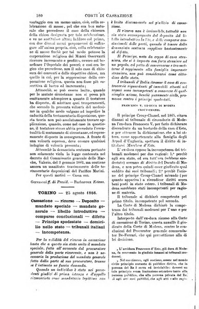 Annali della giurisprudenza italiana raccolta generale delle decisioni delle Corti di cassazione e d'appello in materia civile, criminale, commerciale, di diritto pubblico e amministrativo, e di procedura civile e penale