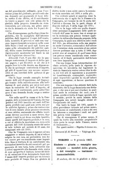 Annali della giurisprudenza italiana raccolta generale delle decisioni delle Corti di cassazione e d'appello in materia civile, criminale, commerciale, di diritto pubblico e amministrativo, e di procedura civile e penale