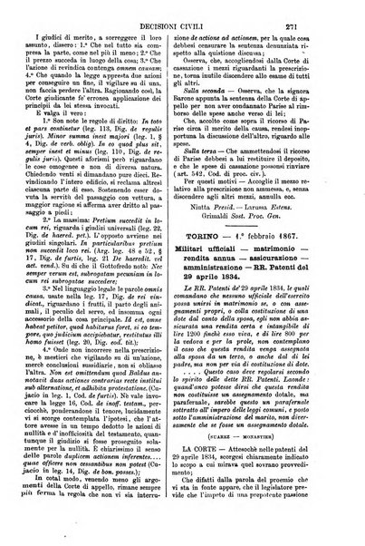 Annali della giurisprudenza italiana raccolta generale delle decisioni delle Corti di cassazione e d'appello in materia civile, criminale, commerciale, di diritto pubblico e amministrativo, e di procedura civile e penale