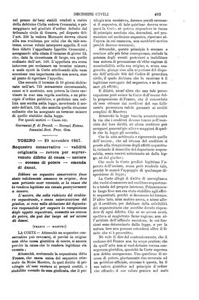 Annali della giurisprudenza italiana raccolta generale delle decisioni delle Corti di cassazione e d'appello in materia civile, criminale, commerciale, di diritto pubblico e amministrativo, e di procedura civile e penale